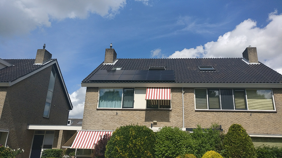 solar panels at diederik's parents' home