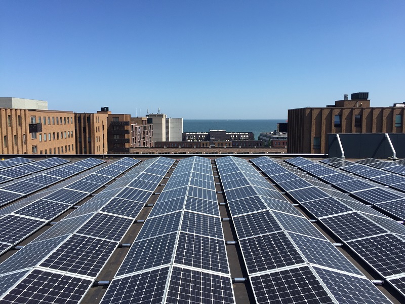 east-west solar panel setup