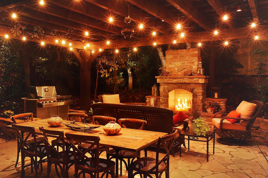 take your party outside with smart home devices