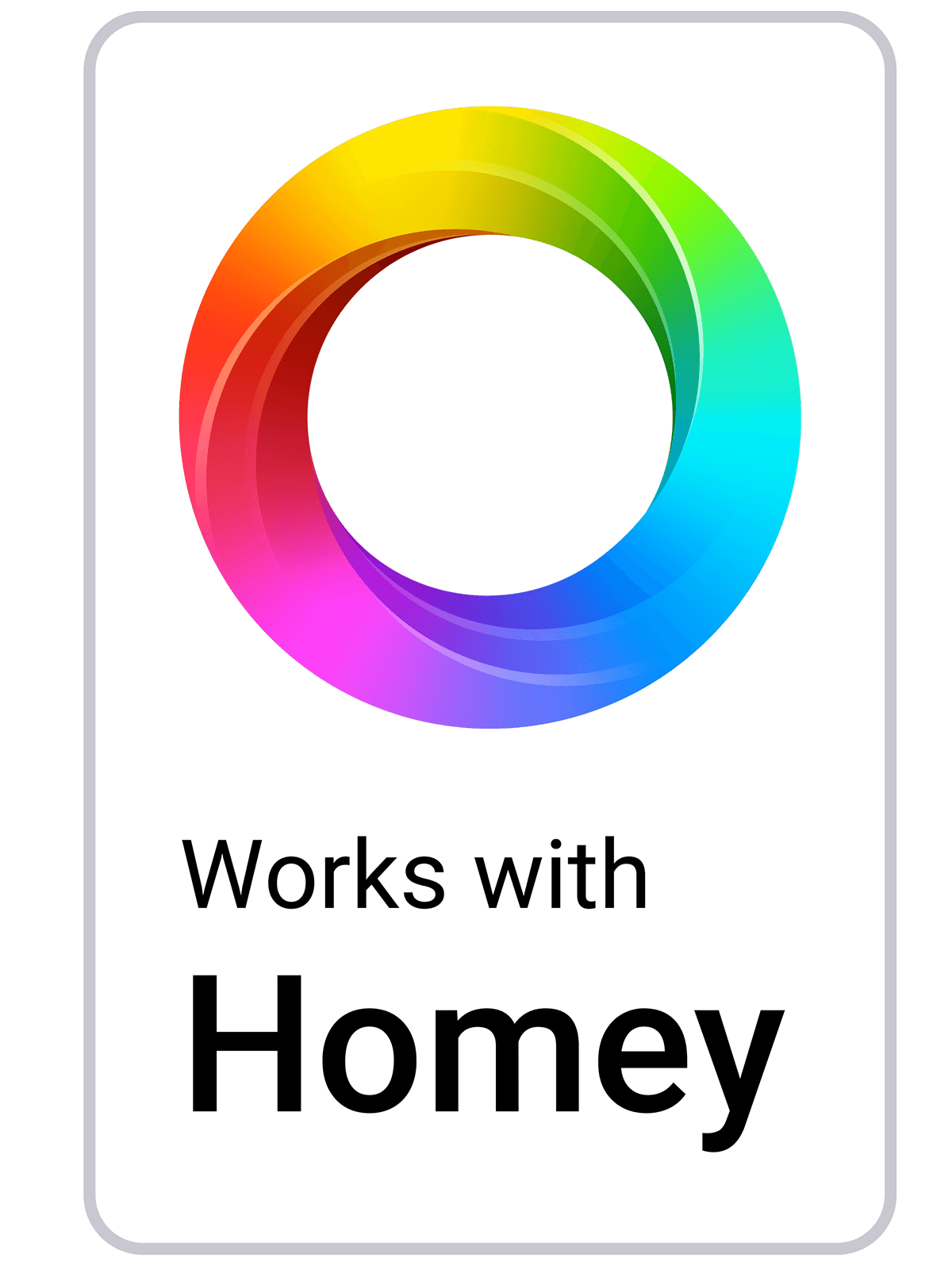 Works with Homey Badge Portrait