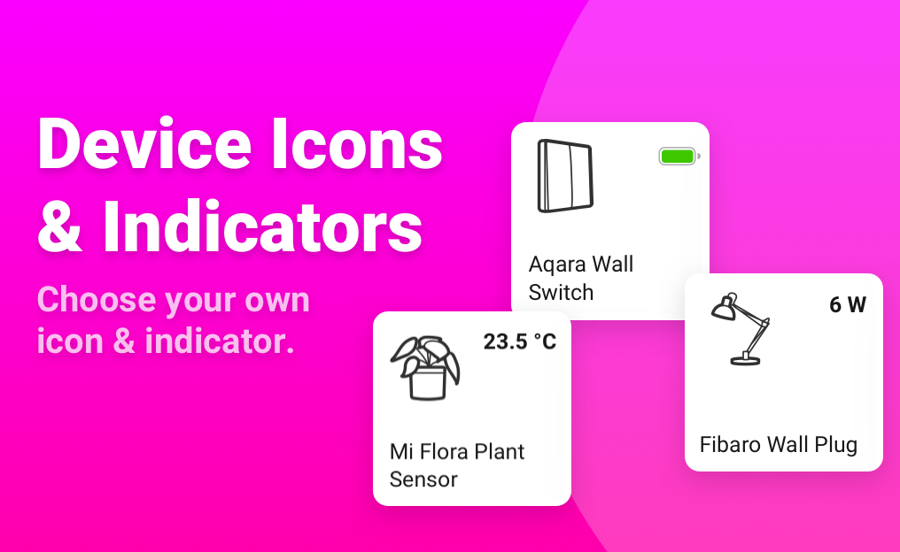 New: Custom Device Icons & Status Indicators