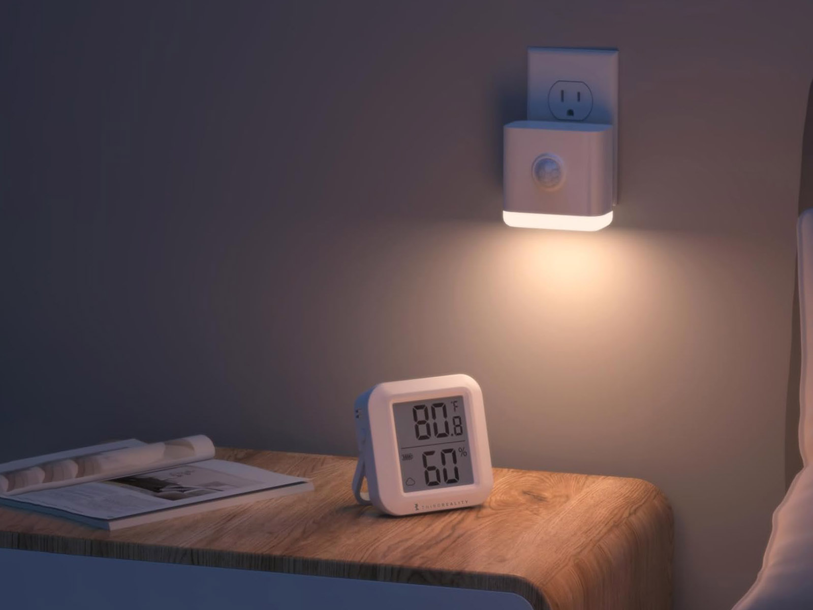 Thirdreality Works with Homey Brand Page Night Light and Temperature Sensor