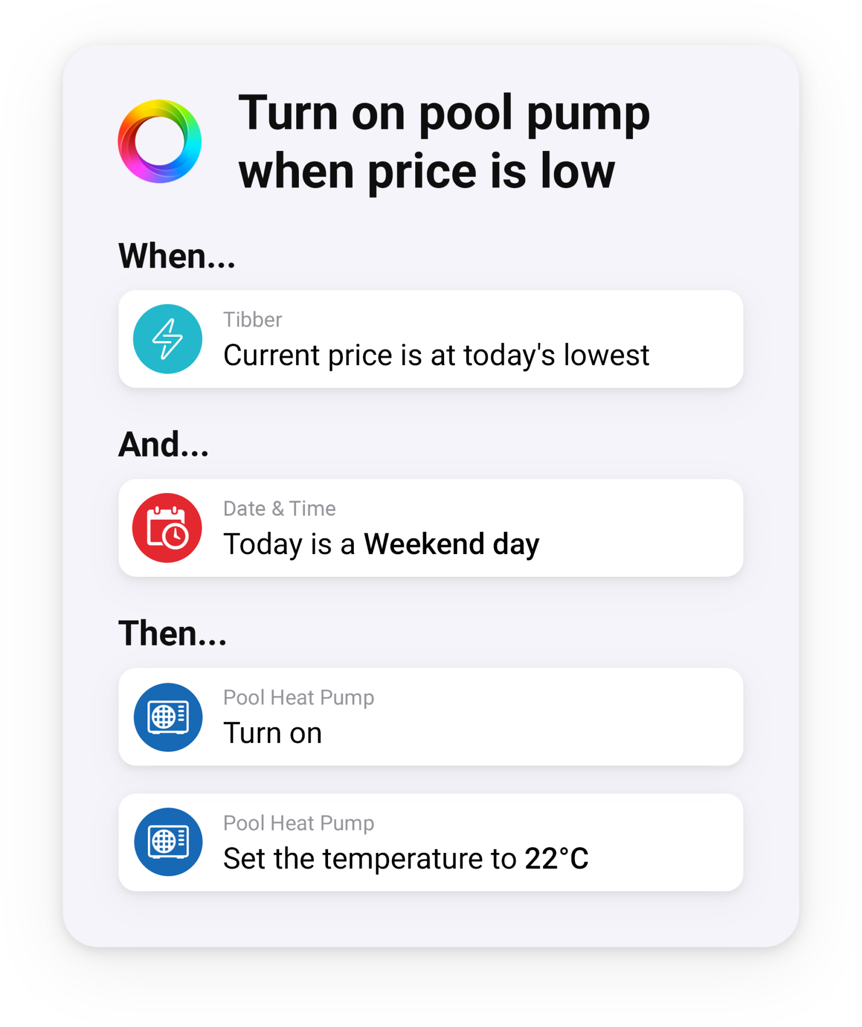 Automate Your Pool Care with Homey Heat Pump Flow