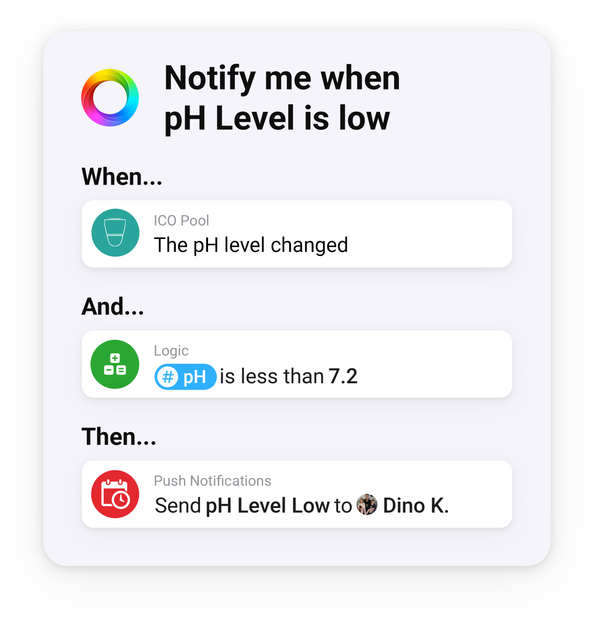 Automate Your Pool Care with Homey pH Level Low