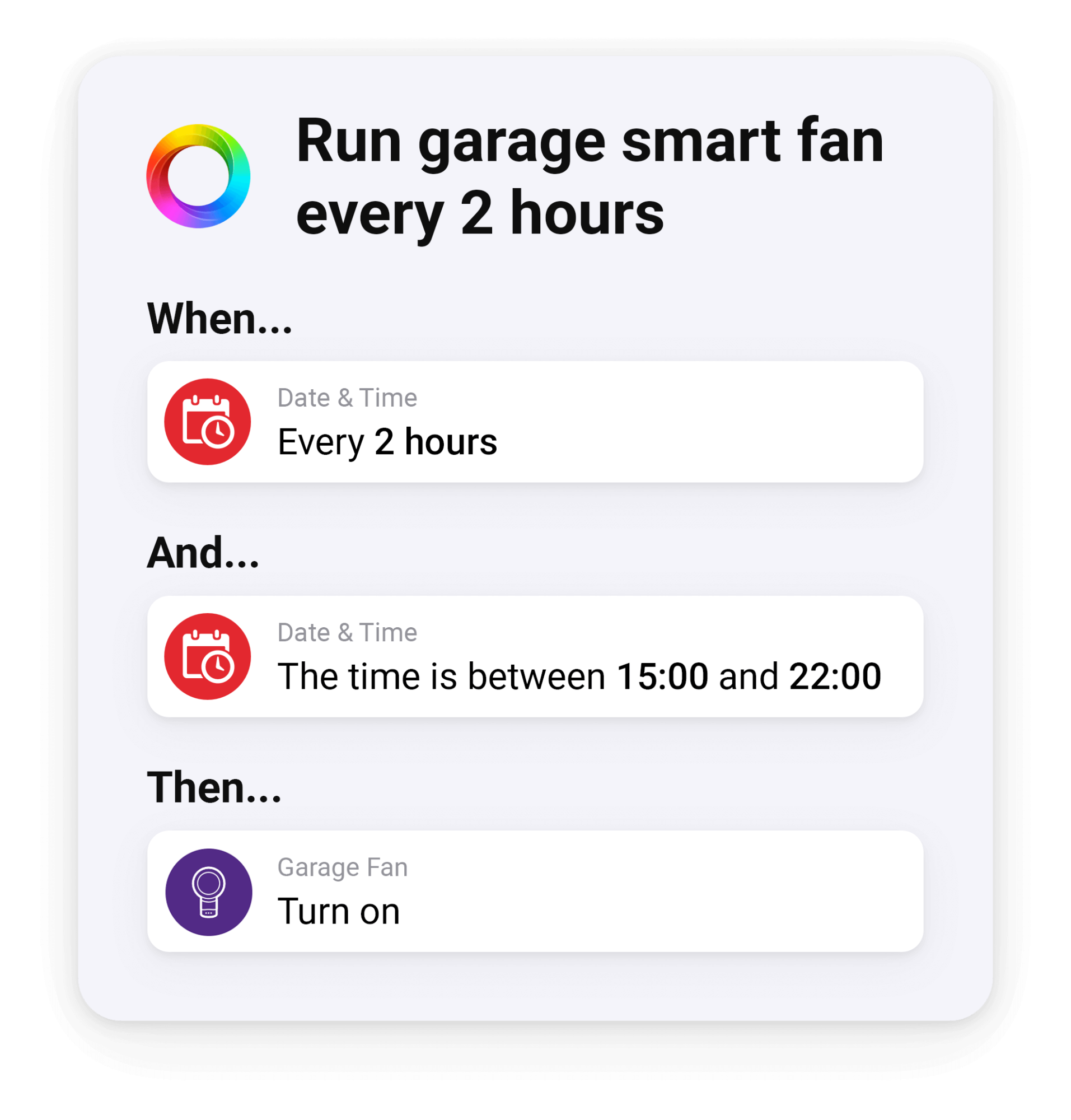 Run Garage Fan Every Few Hours Homey Flow